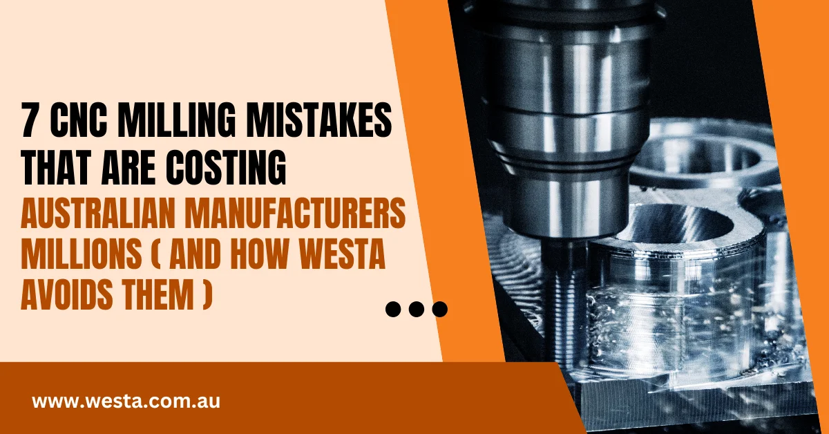 7 CNC Milling Mistakes That Are Costing Australian Manufacturers Millions (And How Westa Avoids Them)